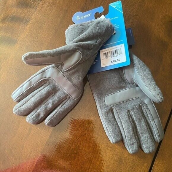 isotoner Women's Stretch Fleece Gloves with Microluxe and Smart Touch Technology - Picture 12 of 16